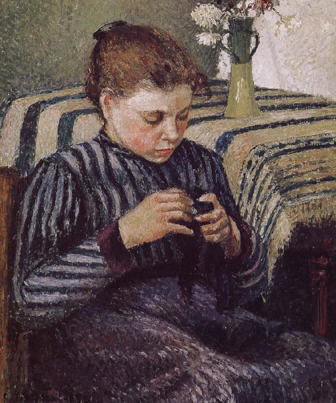 Camille Pissarro Woman Sewing Sweden oil painting art